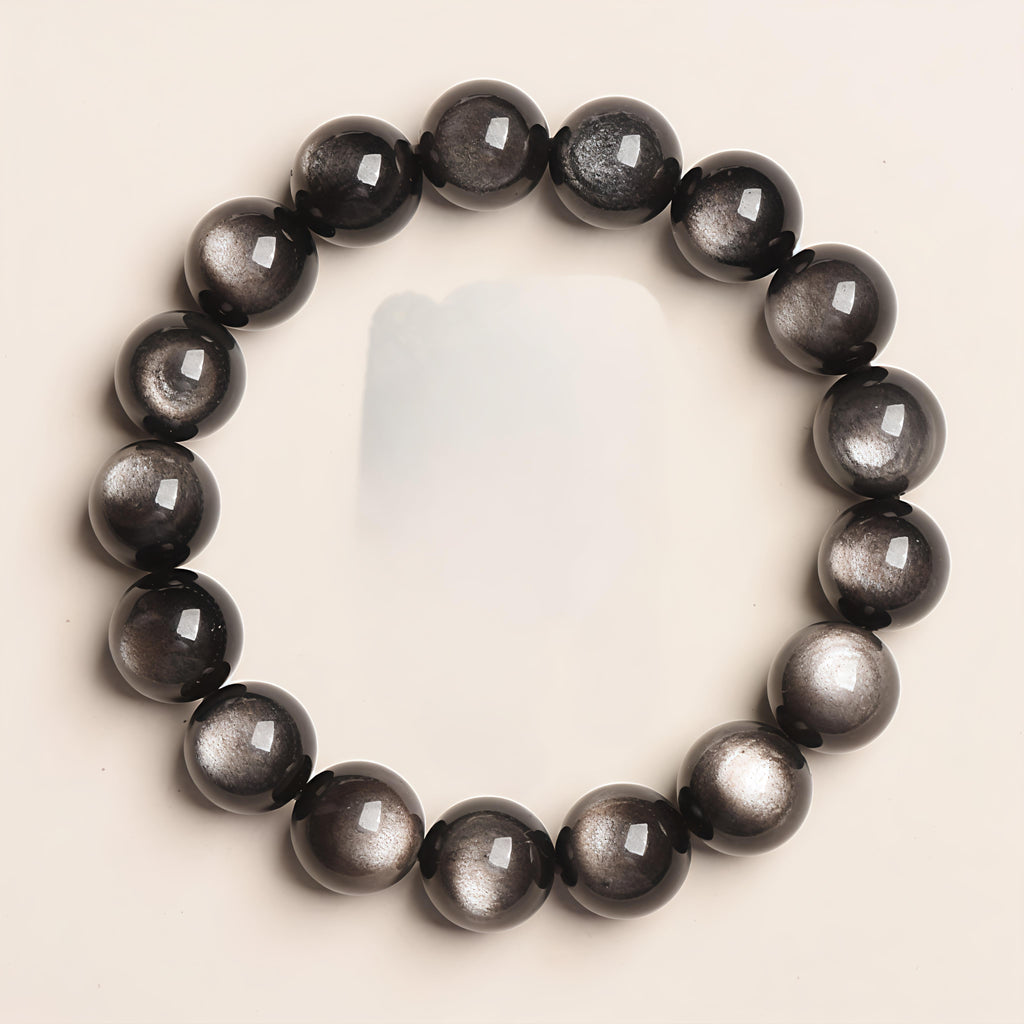 Obsidian & Silver Sheen Obsidian Energy Natural Mineral Crystal