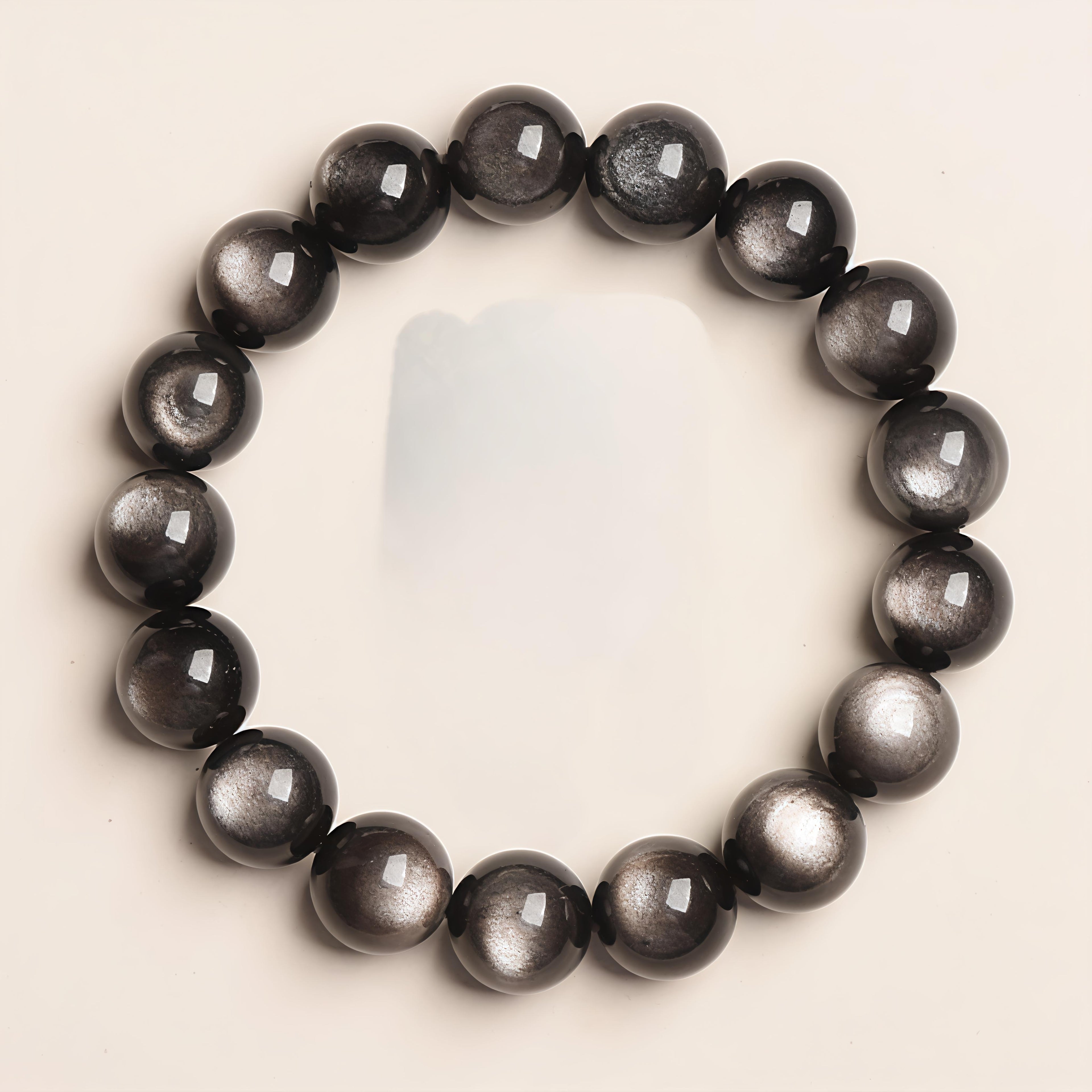 Obsidian & Silver Sheen Obsidian Energy Natural Mineral Crystal