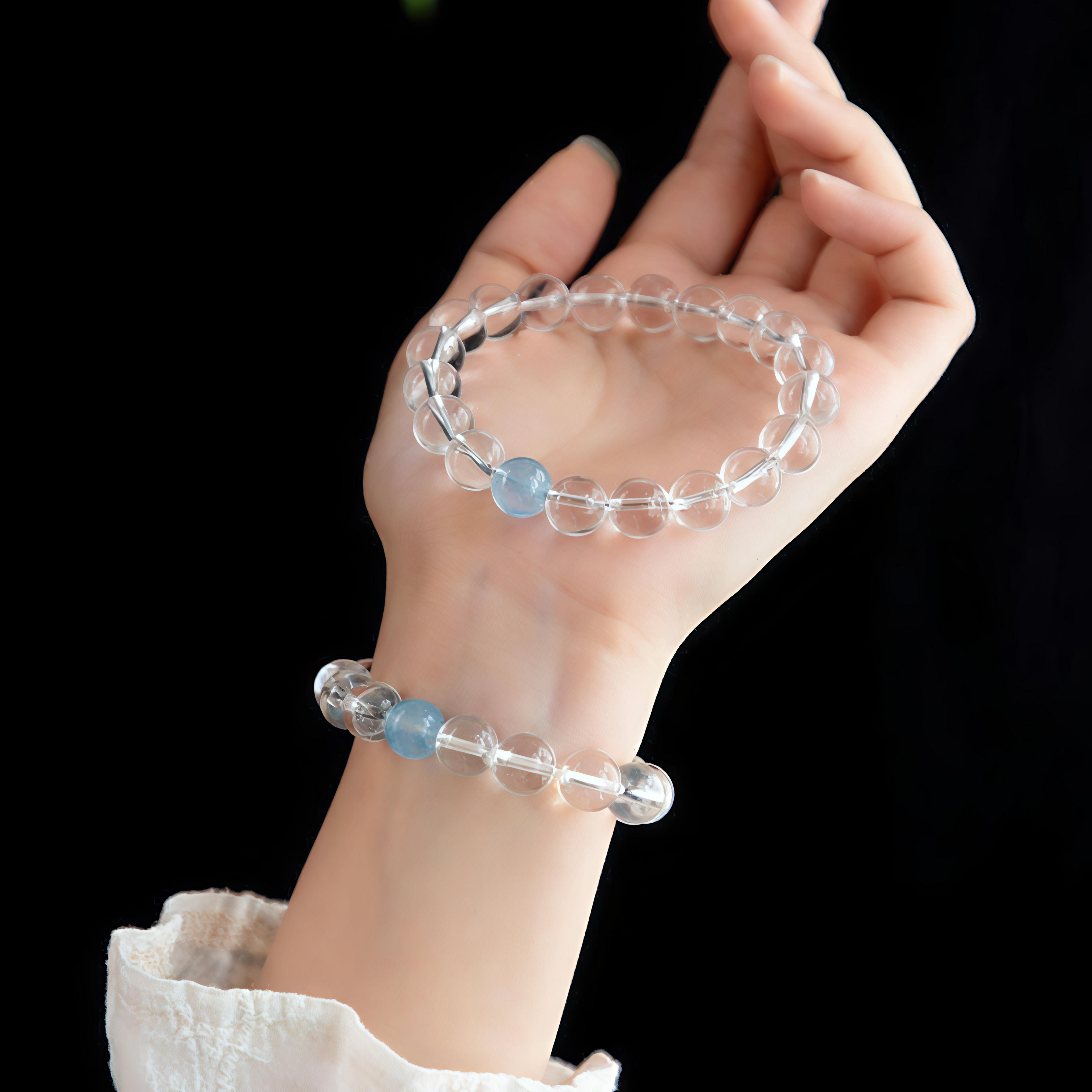 Aquamarine & Blue Moonstone Natural Ore Crystal