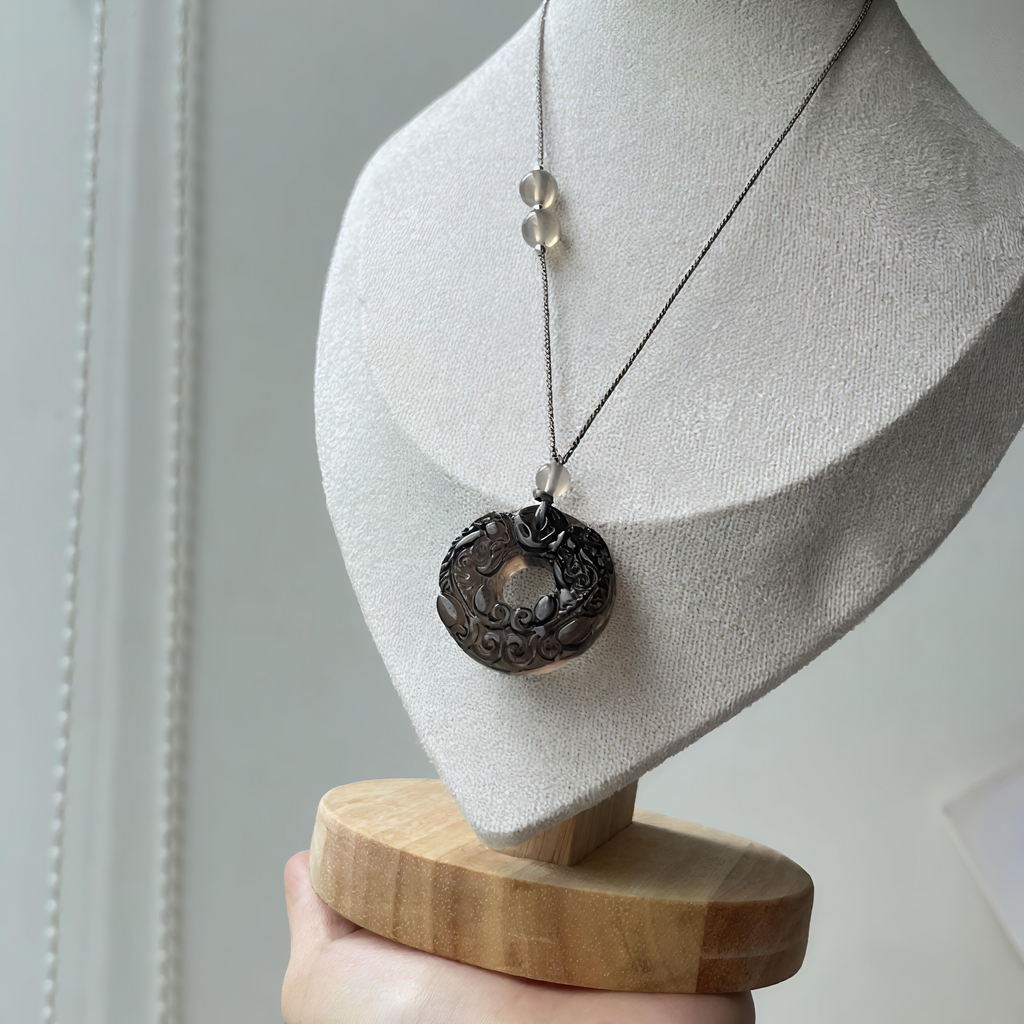 Timeless Essence Retro Natural Ore Crystal Necklace